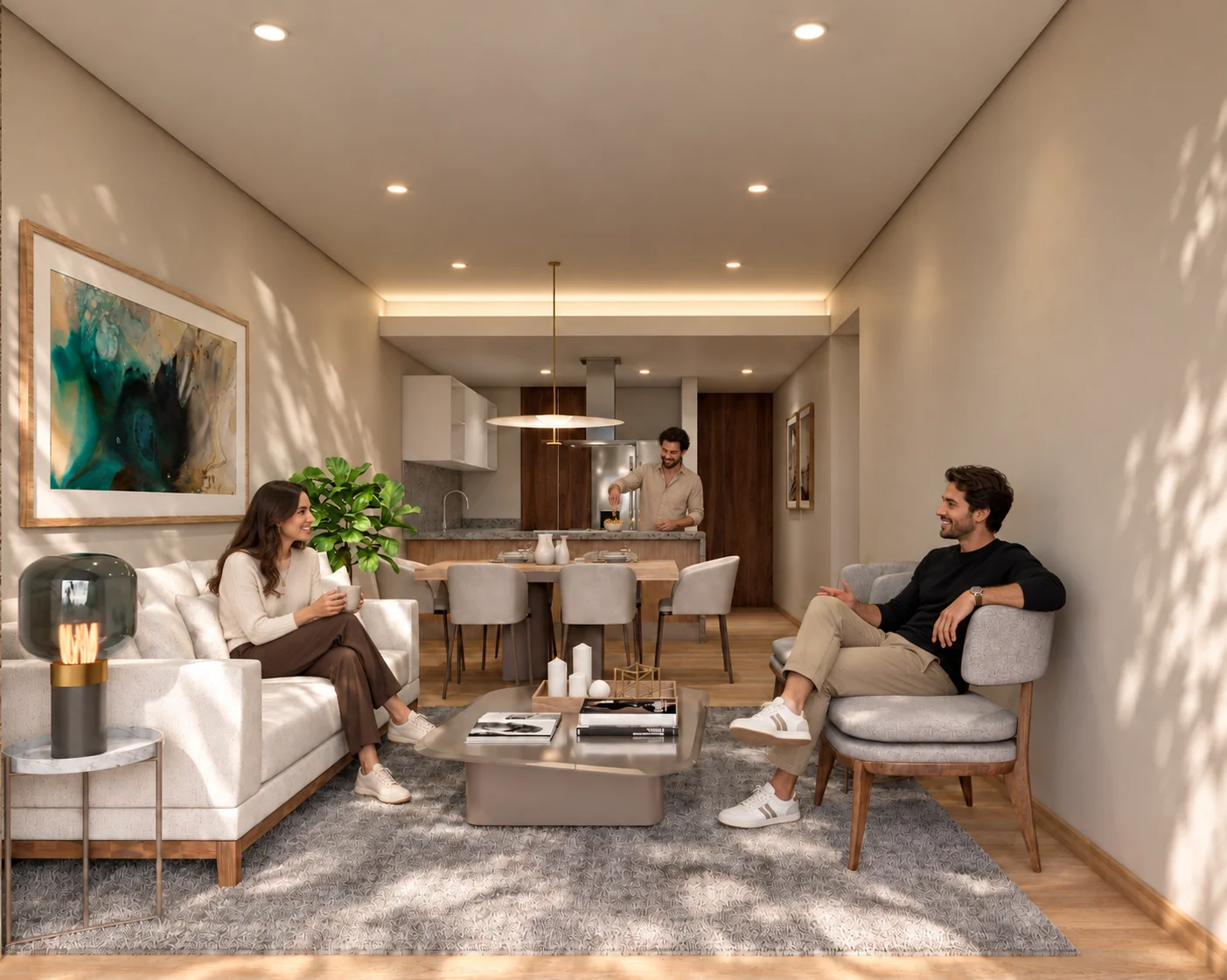 Uxmal: sala y comedor