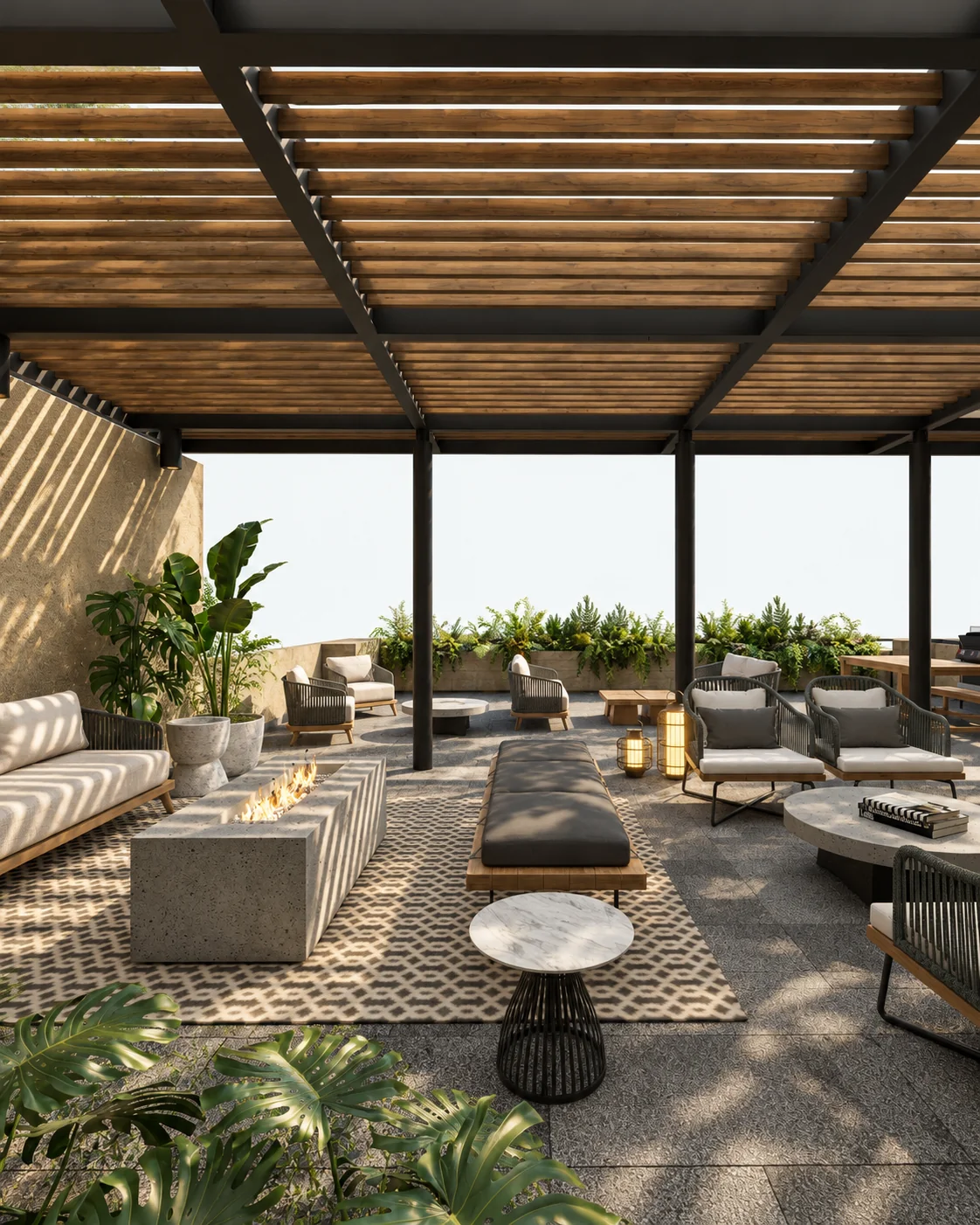 Uxmal: terraza en la azotea