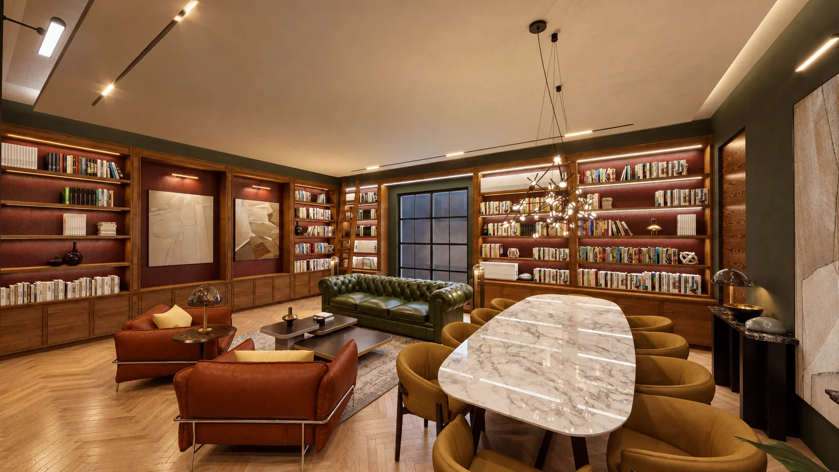 Casa Bosques de la Antequera: biblioteca