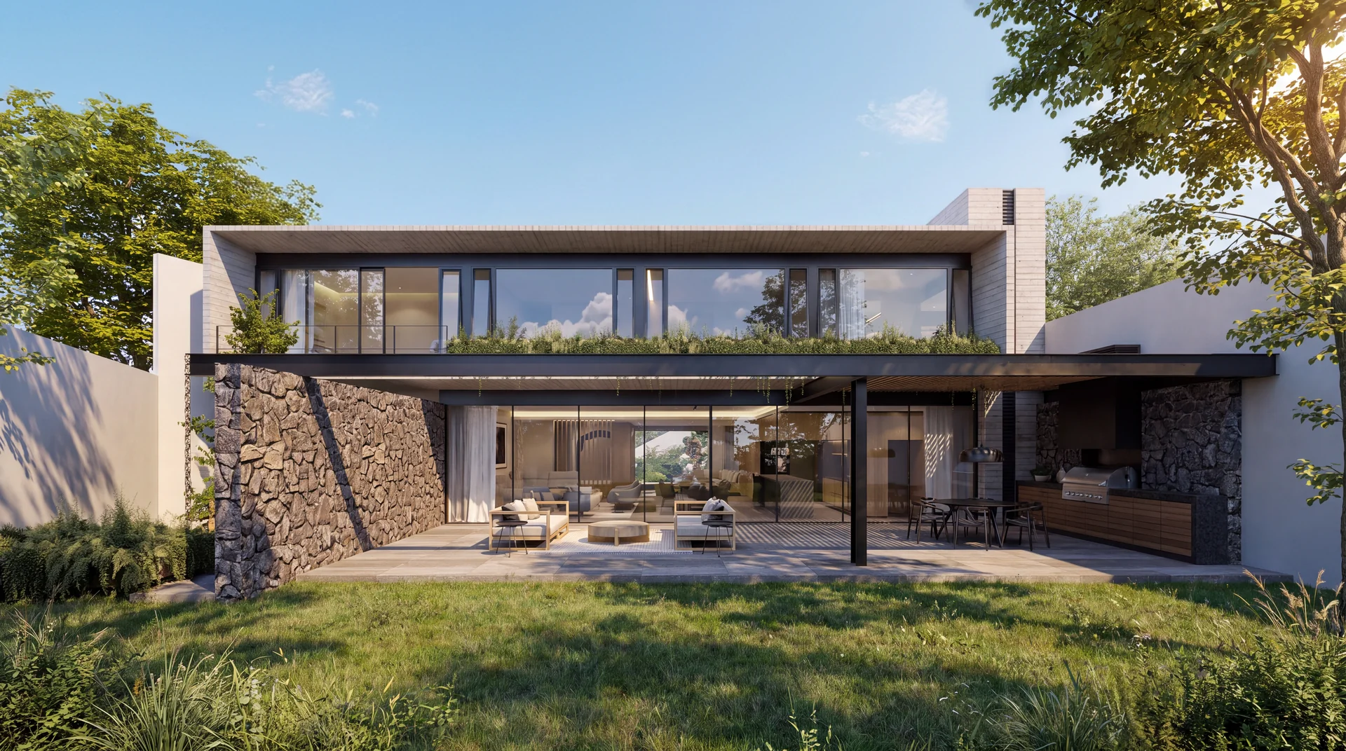 Casa Colinas del bosque: jardín