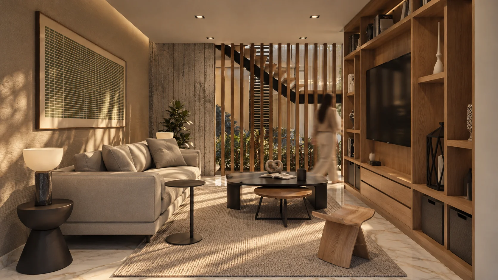 Dublín: sala y escalera